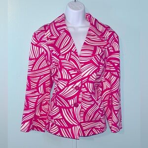 Rafaella Jacket‎ UNSIZED Pink White Design
